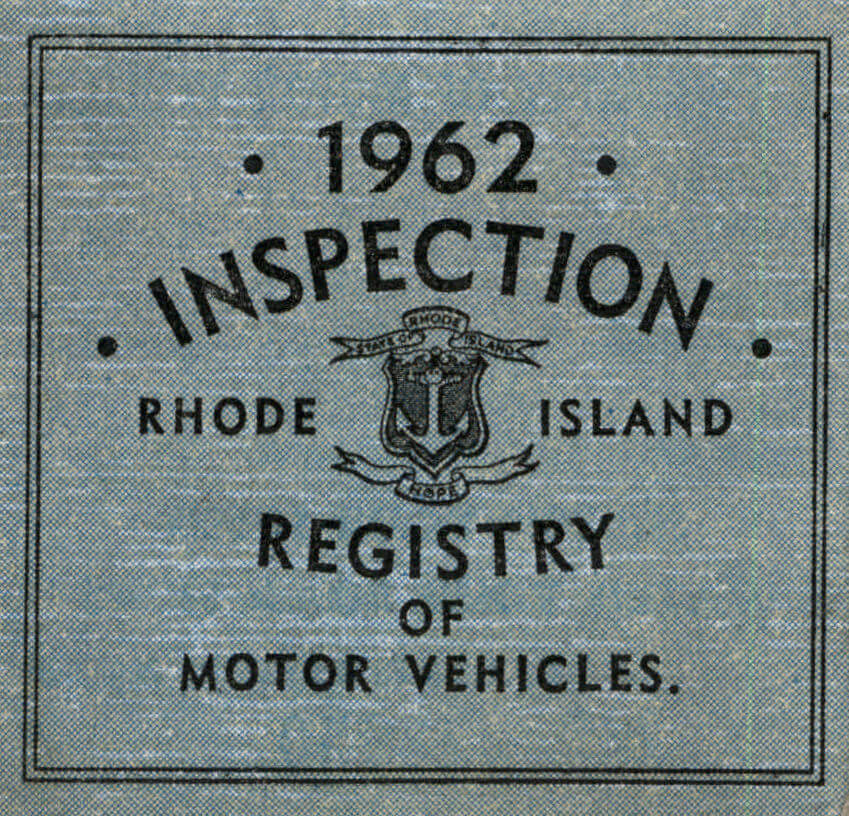 (image for) 1962 Rhode Island Inspection Sticker